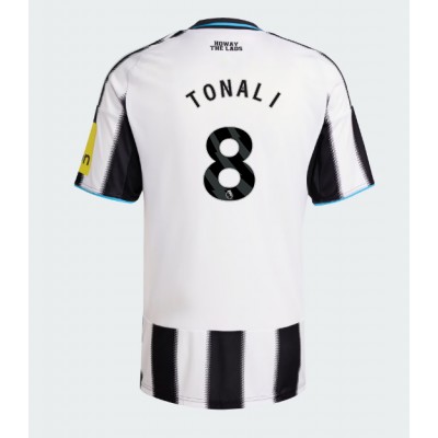 Moški Nogometni dresi Newcastle United Sandro Tonali #8 Domači 2025-26 Kratek Rokav Moški Nogometni dresi Newcastle United Sandro Tonali #8 Domači 2025-26 Kratek Rokav